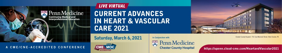 Current Advances in Heart and Vascular Care 2021 Banner
